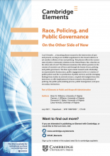 Race, Policing and Public Governance